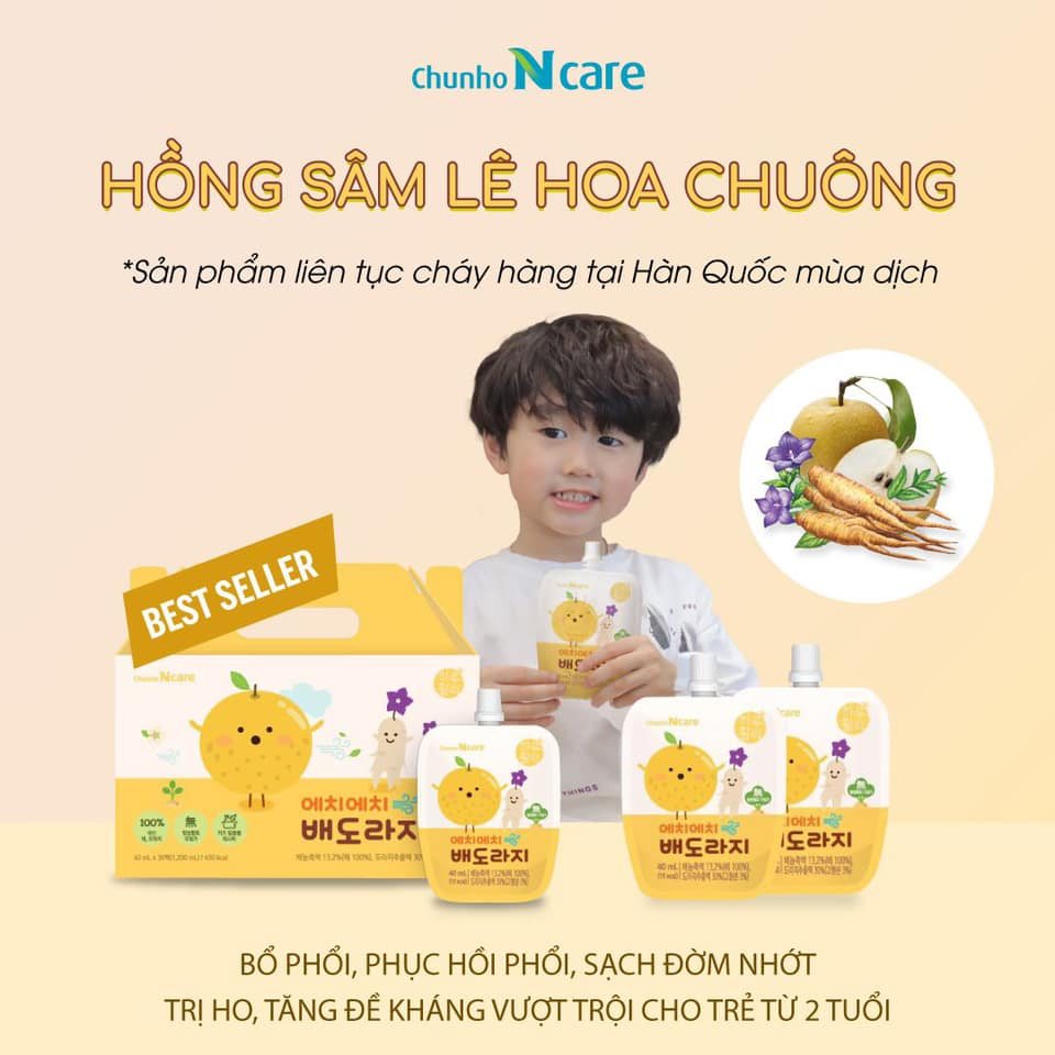 Hồng sâm lê hoa chuông - sản phẩm tăng cường sức khoẻ cho bé