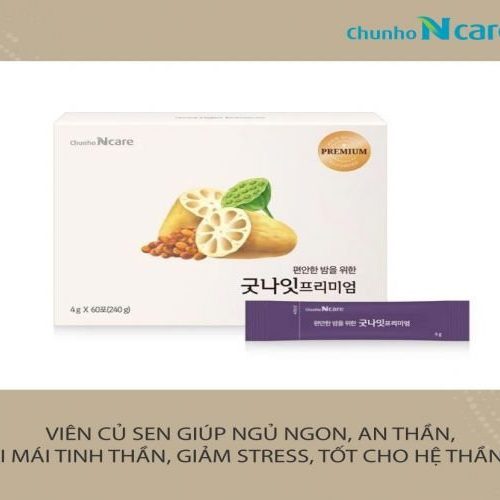 Hồng Sâm Củ Sen Chunho Ncare – 1 Hộp 60 Gói