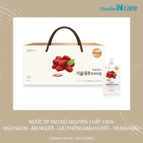 Hồng sâm táo đỏ thượng hạng – Chunho Ncare