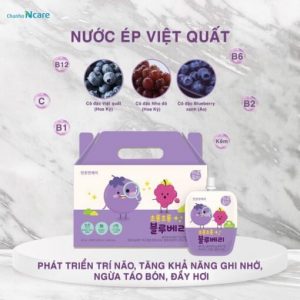Nước Ép Dinh Dưỡng Việt Quất Chunho Ncare Baby – 30 Gói