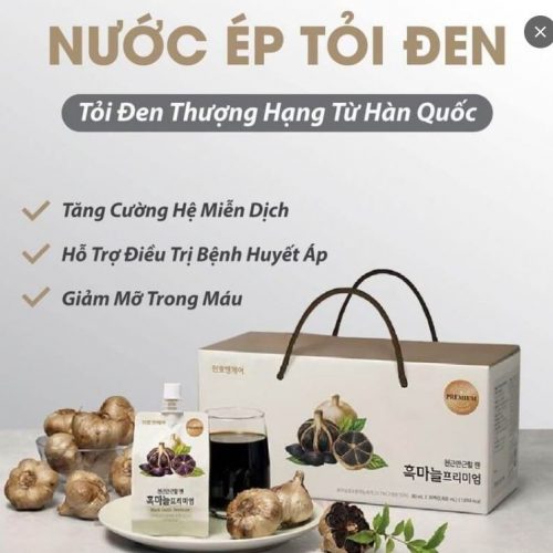 Nước Ép Tỏi Đen Chunho Ncare Thượng Hạng – 30 Gói