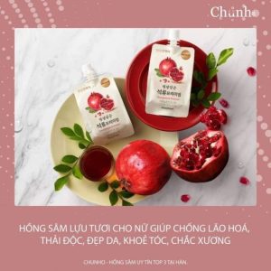 Hồng sâm lựu ép tươi Chunho Ncare – 30 gói